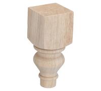 OSALADI Patas Redondas de Madera Maciza para Sofá y Muebles Estilo Francés Clásico 6X15 CM Patas Decorativas para Mesa y Banco Repuesto Resistente para Bricolaje y Decoración