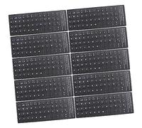 OSALADI Pegatinas para Teclado en Español 10 Unidades PVC Negro sin Residuo Práctico para Escuela y Hogar Ideales para Aprendizaje de Idiomas