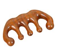 OSALADI Peine de Madera Natural de Sándalo Verde, Dientes Anchos para Masaje del Cuero Cabelludo, Portátil Estática, Adecuado para Cabello Rizado y Liso, Uso Doméstico Viaje