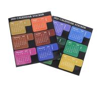 OSALADI Pestañas de Planificador de Uso Diario 2025 Pegatinas de Calendario en Papel Estucado para Mejorar la Eficiencia y Registrar Progreso de Lectura en Escuela o Casa