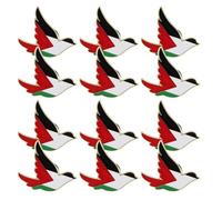 OSALADI Pin de esmalte de bandera y símbolo de, 12 piezas de aleación de zinc para eventos patrióticos y colecciones de souvenirs