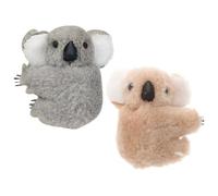 OSALADI Pinzas Cabello de Koala 2 Unidades, Pequeñas Pinzas de Garra para Mujer, Accesorios para Pelo en Colores Caqui y Gris, Ideales para Peinados Diarios, Fiestas y Ceremonias