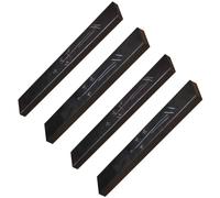 OSALADI Pisapapeles de Caligrafía de Piedra de Mármol Negro, Sólido y Ligero, Diseño Simple y Elegante, Adecuado para Dibujo Sumi y Caligrafía China, Paquete de 4 Piezas