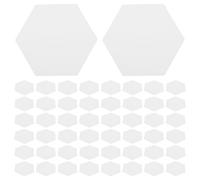 OSALADI Plantillas de Papel para Acolchado Hexagonal 36 Mm, 300 Piezas en 3 Paquetes, Moldes de Perforación para Costura y Manualidades, Suministros para Patchwork y Quilting