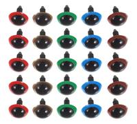 OSALADI Plastic Safety Eyes Round Craft Eyes with Washers For DIY Puppet Crochet Stuffed Animals Bear Dolls