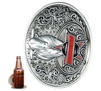 OSALADI Porta Botellas Cinturón Metálico para Cerveza Soporte Portátil para Bebidas Hebilla Práctica para Exterior Estable y Fácil de Usar para Camping y Senderismo