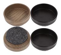 OSALADI Posavasos para Muebles de Madera Fieltro Antideslizante y Resistente al Desgaste, 4 Piezas de 60mm para Proteger Suelos y Evitar Rayaduras