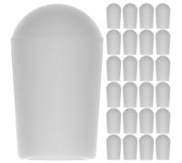 OSALADI Protectores de Extremos para Colgadores de Ropa 5Mm Tapas Redondas Blancas para Puntas de Ganchos 100 Piezas Cubierta Segura para Ganchos de Alambre Tendederos y Perchas