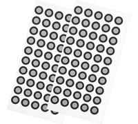 OSALADI Puntos de Marcado Reflectantes 2 Hojas para Escáner 3D para Posicionamiento Preciso Película Reflectante Pet 100 Pegatinas Negras en Metrología E Ingeniería Inversa