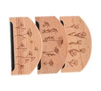 OSALADI Quitapelusas Para Ropa 3 Pcs De Madera De Haya, Afeitadora Manual Antideslizante, Portátil y Cómoda, Para Eliminar Bolitas En Suéteres, Cojines y Tejidos, Herramienta Práctica Hogar y Ropa