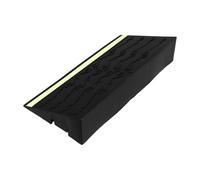 OSALADI Rampa de Umbral de Plástico Negro para Robot Aspirador Compatible, Plataforma Pequeña para Puertas Interiores Fácil de Limpiar y Reposicionar