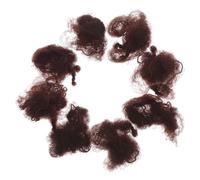 OSALADI Red para Moños Invisible Borde Elástico, Malla Marrón Oscura 7mm X 50cm, 100 Piezas de Redecillas para Cabello para Ballet y Peinados Profesionales