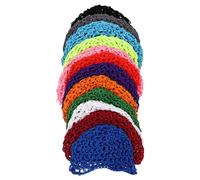 OSALADI Red Pelo para Mujer 12 Piezas, Gorro de Dormir de Malla Tejida a Crochet, Accesorios para Uso Nocturno Hogar Color Aleatorio