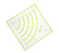 OSALADI Regla Acrílica para Patchwork Verde, Herramienta de Costura Multifuncional para Cortar y Medir, Plantilla Clara para Manualidades y Confección, Adecuado para DIY y Acolchado