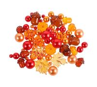 OSALADI Relleno para Acción y Hoja Plástico para Calabaza Jarrón de Arce de Otoño y Decoración Flotante Elegante de Gracias para Centro de Mesa
