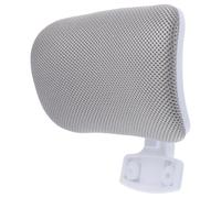 OSALADI Reposacabezas para Silla de Oficina Ajustable, Almohadilla Cabeza Ergonómica, Color Plata Marco Claro, Soporte Cervical Cómodo para Silla de Escritorio en Casa y Oficina