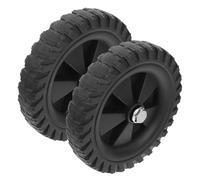 OSALADI Ruedas de Goma de 6,2 Pulgadas para Compresor de Aire, Juego de 2 Piezas, Rodillos Aplicables Resistentes al Desgaste para Reemplazo en Herramientas Neumáticas, Movilidad