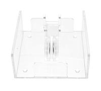 OSALADI Servilletero de cristal rectangular con compartimento para servilletas, soporte para mesas en restaurantes y casas, práctico para mantener servilletas ordenadas