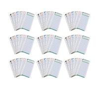 OSALADI Sobres de Presupuesto de Papel para Organización 6 Anillos, Soporte para Planificación Semanal y Mensual, Paquete de 10 Libros para Gestión Económica