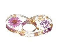 OSALADI Soporte de Páginas de Libro de Resina con Diseño de Flores Secas Anillo Pulgar Transparente para Lectores Escritores y Amantes Libros Accesorios Prácticos para Lectura y Estudio