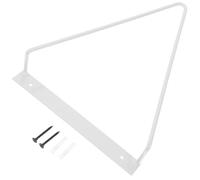 OSALADI Soporte de Pared Triangular para Discos de Vinilo y Revistas Estante Metálico de Almacenamiento Blanco Expositor Colgante para Álbumes y Libros Adecuado para Estudio y Oficina