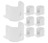 OSALADI Soporte para Barra de Armario y Compatibilidad Versátil Instalación Fácil 8 Piezas de Hierro Blanco para Proyectos de Ventana y Armario