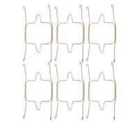 OSALADI Soportes de Pared Invisibles para Platos 6 Pulgadas U Tipo Metálicos en Forma de U 2 Piezas Colgadores Resistentes para Exhibición y Organización en Cocina y Comedor