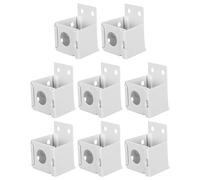 OSALADI Soportes para Cortinas Perfil 1 Pulgada 8 Piezas Montaje Metálico Resistente Accesorios para Persianas Instalación Rápida y Soporte Estable para Rieles de Ventanas