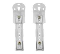 OSALADI Soportes para Riel Doble de Cortinas 115 CM Accesorios de Repuesto para Montaje Techo 2 Piezas Resistentes para Persianas Enrollables Cordón Soporte Lateral para Ventana