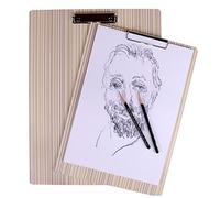 OSALADI Tablero de Dibujo de Madera con Clip para Sketching y Pintura al Aire para Estudiantes y al Arte