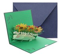 OSALADI Tarjeta de Felicitación Diseño Delicado y Patrón Tridimensional 3d Creativa de Papel para Mensajes de y Comodidad Fácil de Llevar Color Aleatorio