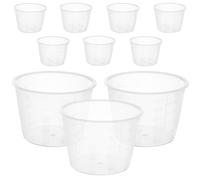 OSALADI Tazas Medidoras de Arroz para Olla Arrocera, Plástico Transparente, 80 Ml, Paquete de 10 Unidades, Herramientas de Medición para Cocina, Tazas Medidoras de Líquidos, Accesorio