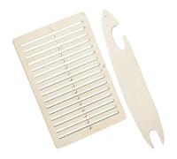 OSALADI Telar Manual de Madera para DIY Superficie Suave, Multifuncional para Cinturones y Correas de Cámara, Adecuado para Crear Pulseras y Accesorios