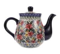 OSALADI Tetera de Cerámica Resistente al Calor Hogar Tetera de Agua Fría Diseño de Margarita Exótica Utensilio de Cocina para Té Sala y Oficina 1 Unidad