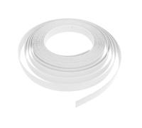OSALADI Tira de Borde Autoadhesiva de Pvc Blanco, Cinta Adhesiva Flexible para Cantos Alta Adhesión, Puede Cortarse a Medida para Restauración de Muebles y Decoración