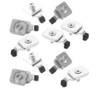 OSALADI Topes para Rieles de Cortina de Hierro 10 Piezas Tapones Finales para Riel de Cortina Interior Accesorios Resistentes en Hogar y Oficina