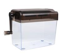 OSALADI Trituradora Manual de Papel Pequeña A6 Portátil Gris, Resistente al Desgaste, Adecuado para Uso Doméstico y Oficina de Escritorio