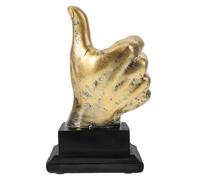 OSALADI Trofeo de Pulgar hacia Arriba de Resina Diseño Delicado y Apariencia Realista para Decoración del Hogar y Accesorios Gaming