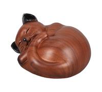 OSALADI Urna Decorativa para Mascotas Pequeña en Resina Escultura de Gato Elegante, Duradera y Adecuado para Memoriales de Mascotas en Interiores