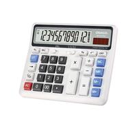 OSALO Calculadora de Mesa con Pantalla LCD Extra Grande de botón Grande, calculadora electrónica de 12 dígitos (OS-2135 Pro)
