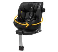 OSANN - One360 SL Mini Isofix I-Size Silla de Coche para Bebés/Niños - 40-105 cm - negro - 8 posiciones, Arnés de 5 puntos, Orientado hacia adelante/hacia atrás, Pata de apoyo
