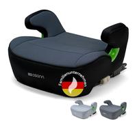 OSANN - Silla de coche niños Booster Infantil Junior Isofix i-Size - 126-150 cm - 7 a 12 años - Grupo 3 - Negro, Uso con o sin Isofix, cinturón de 3 puntos