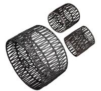 Osasy Juego de pantallas decorativas y elegantes, 1 x 30 cm y 2 x 15 cm de altura, diseño bohemio natural/moderno para lámparas colgantes, de pie y de mesa