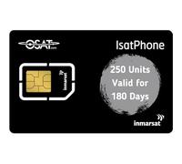 OSAT Inmarsat IsatPhone Tarjeta SIM prepagada con 250 unidades (167 minutos) válida durante 180 días