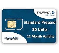 OSAT Tarjeta SIM estándar de teléfono satelital Thuraya con 30 Unidades / 20 Minutos