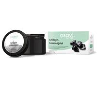 Osavi Shilajit Himalaya - 25 g | Resina natural (Asphaltum punjabianum) del Himalaya | Estandarizada en ácidos fúlvico y húmico | De las montañas Karakorum y Zanskar | Con palo para medir