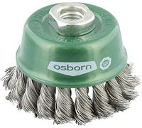 Osborn 0002608331 Cepillos Taza de Alambre Trenzado, Tuerca M14, Inox, 0.35 mm Diámetro Alambre, Diámetro 65 mm