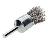 Osborn 0003509361 - Cepillo pincel inox de alambre ondulado con vástago de 6 mm y filamento de Ø 0.30 mm (10x40)