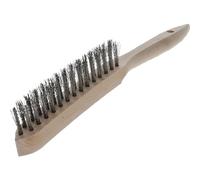 OSBORN Cepillo de alambre de mano de 2 filas de alambre de acero inoxidable