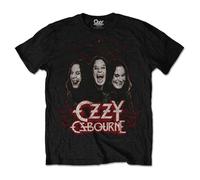Rocks Off Camiseta unisex Osbourne Ozzy Negra Crows & Bars Talla L